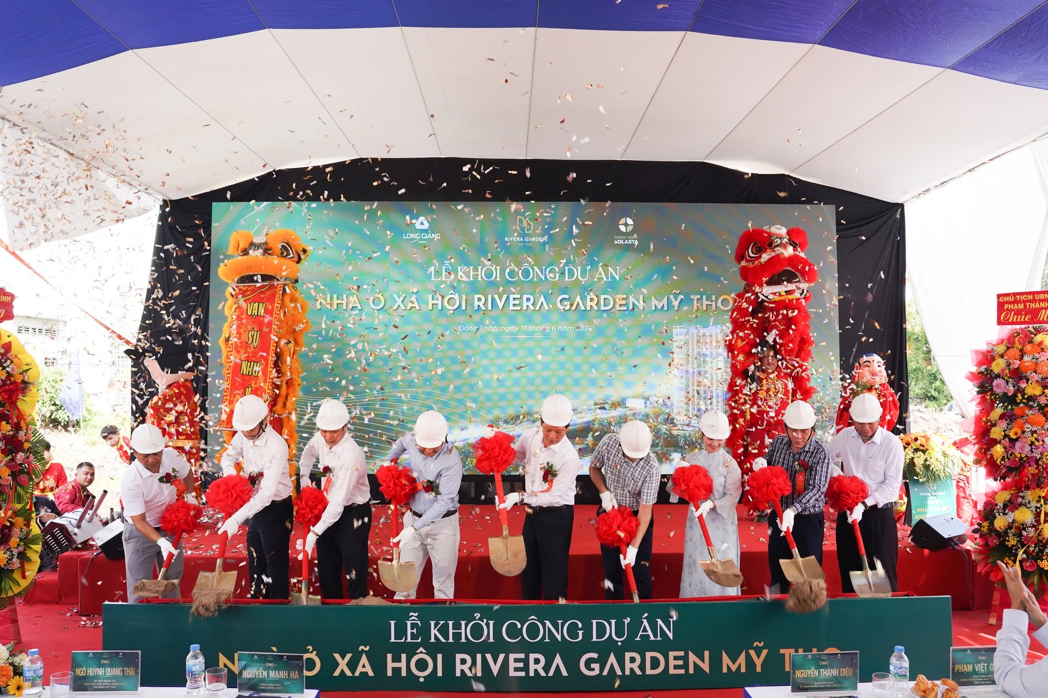 CHÍNH THỨC KHỞI CÔNG DỰ ÁN NHÀ Ở XÃ HỘI RIVERA GARDEN MỸ THO